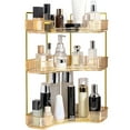 thumbnail image 3 of RYRDWP 360 Rotating Cosmetics Storage Rack Corner Toilet Storage Box Light Luxury Bedroom Jewelry Cosmetics Decoration Storage Rack, 3 of 4