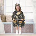 thumbnail image 7 of FORMRS Wearable Blanket Hoodie with Sleeves for Kids Cozy Flannel Sweatshirt, Halloween Dancing, 7 of 7