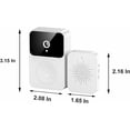 thumbnail image 2 of Timbre con cámara inalámbrica, timbre con video, timbres inalámbricos para hogares, timbre con cámara inalámbrica, timbre inteligente, timbre con WiFi, cámaras inalámbricas, 2 of 5