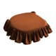 thumbnail image 2 of Cojín de asiento suave con flecos 45x45cm Cojín de silla Asiento de silla de comedor Naranja, 2 of 8