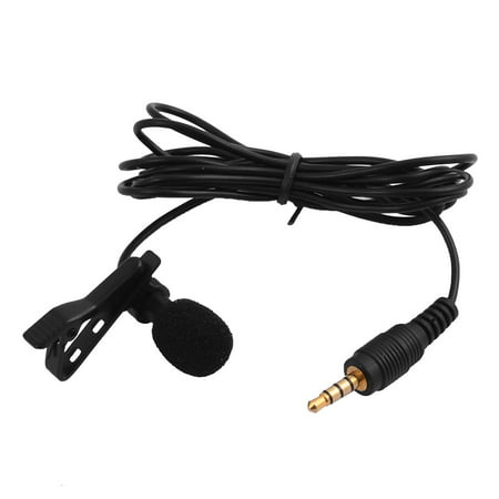 3.5mm Plug Lavalier Lapel Wired Microphone Clip-on Mic Condenser for (Best Microphone For Mobile Phone)