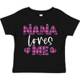 thumbnail image 3 of Inktastic My Nana Loves Me Hearts in Pink Plaid Boys or Girls Toddler T-Shirt, 3 of 5