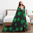 thumbnail image 5 of Flannel Fleece Blanket-Leaf Weed Blanket Throw,All-Season Plush Blanket Comfortable & Warm for Couch Bed Or Men Women 60"X50", 5 of 5