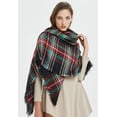 thumbnail image 2 of Women's Fall Winter Scarf Classic Tassel Plaid Tartan Warm Soft Chunky Large Blanket Wrap Shawl Scarves, 2 of 11