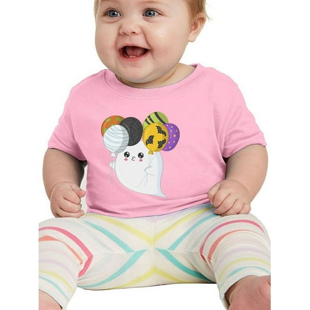 

Cute Ghost With Spooky Balloons T-Shirt Infant -Image by Shutterstock 18 Months