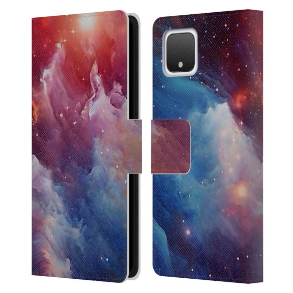 Head Case Designs Officially Licensed Cosmo18 Space Mysterious Space Leather Book Wallet Case Cover Compatible with Google Pixel 4