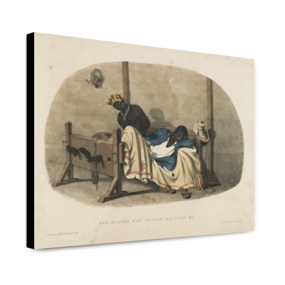 Canvas Print: Bed-Stocks For Intoxication, &c, circa 1836