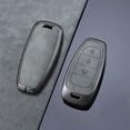 thumbnail image 3 of Sleek Gray Key Fob Case Cover with Keychain for Hyundai Tucson Santa Fe Cruz, 3 of 6