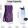 thumbnail image 3 of Insulated Halloween Water Bottle Carrier Bag Sleeve with Strap Crossbody for 20/24/32/40oz Tumbler,Psychedelic Stars Spider Water Bottle Holder Sling Bag with Pocket Gifts for Women Men Adults, 3 of 7