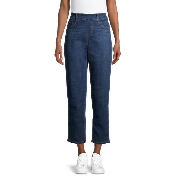 Time and Tru - Time and Tru Women's Woven Pull on Pant - Walmart.com ...