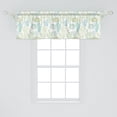 thumbnail image 2 of Ambesonne Cactus Window Valance, Cacti Outlines, 54" X 18", Dark Seafoam and Pale Green, 2 of 3