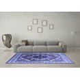 thumbnail image 3 of Ahgly Company Indoor Rectangle Persian Blue Traditional Area Rugs, 7' x 9', 3 of 4