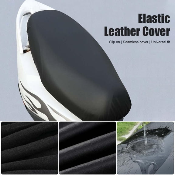 Waterproof Leather Seat Cover For Electric Scooter, Motorcycle, And Moped - Sun Protection, Rainproof, Durable Pu Material - Universal Fit For Most Scooters, Motorcycles, And