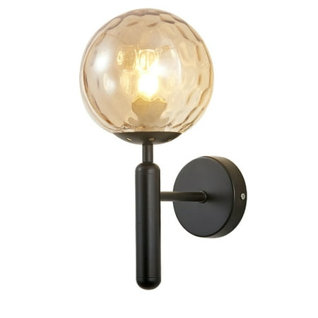 

Docooler Modern Wall Sconces Globe Glass Lampshade Wall Home Interior Wall for Living Room Bedroom Hallway Fixture Ball-Shaped Corridor (Bulb NOT Included)