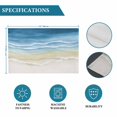 thumbnail image 6 of Sandy Beach Oceans Waves Placemats Set of 4,Wipeable Washable Table Mats for Dining Tables, Blue Brown Gradient Place Mats for Kitchen Event Party Tabletop Decor, 6 of 9