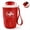 Red, variant on Borikise Stainless Steel Insulated Coffee Travel Mug, Double Wall Vacuum Thermal Red Flask for 12 Hours Hot and Cold Drinks in Office