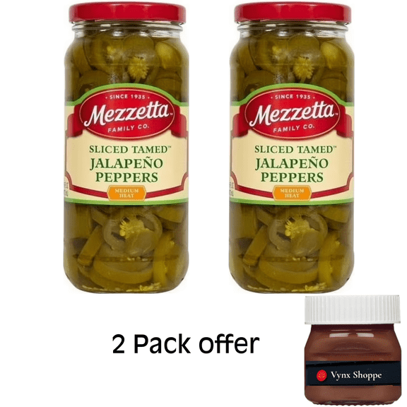 Mezzetta Sliced Tamed™ Jalapeño Peppers, 16 fl oz Jar