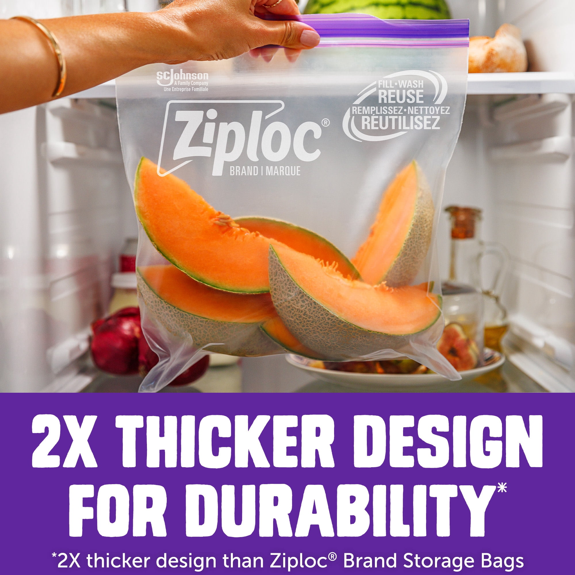 (12 pack) Ziploc® Brand Heavy Duty Gallon Storage Bags, Seal Top Closure, 10 Ct