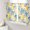 Yellow Blue, variant on Sheer Curtains 63 Inch Length 2 Panels Set for Bedroom, Lemon Fruit Semi Sheer Curtains for Windows, Spring Plants Abstract Blue Leaves Voile Window Treatments Rod Pocket Curtain