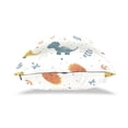 thumbnail image 4 of Colorful Dinosaurs Leaves Throw Pillow Covers Pillowcases 18 x 18 Inch Home Decor 2 Packs for Bedroom Sofa, 4 of 6