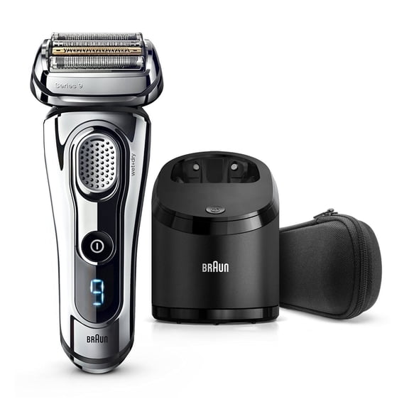 BRAUN Series 9 9295cc Wet & Dry Men's Electric Shaver, 2x Opti-Foil For Perfect Closeness That Lasts Longer