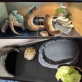 thumbnail image 4 of 2X Reptile Mat,Reptile Terrarium Substrate Liner for Leopard Gecko, Lizard,Snake,Reptile Flooring 18x72 Inch Black, 4 of 7