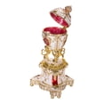 thumbnail image 2 of danila-souvenirs Faberge style Royal Danish (Danish Jubilee) Egg / Trinket Jewel Box with Lions 5.2'' (13 cm) red, 2 of 4