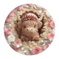 thumbnail image 1 of zhangmingg Valentine's Day Themed Soft Area Rug Play Mat Featuring Adorable Cow Design for Kids Nursery and Bedroom, 1 of 8
