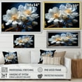 thumbnail image 4 of Designart "Clear Azure And Snow Florals" Flowers Canvas Art Print, 4 of 7