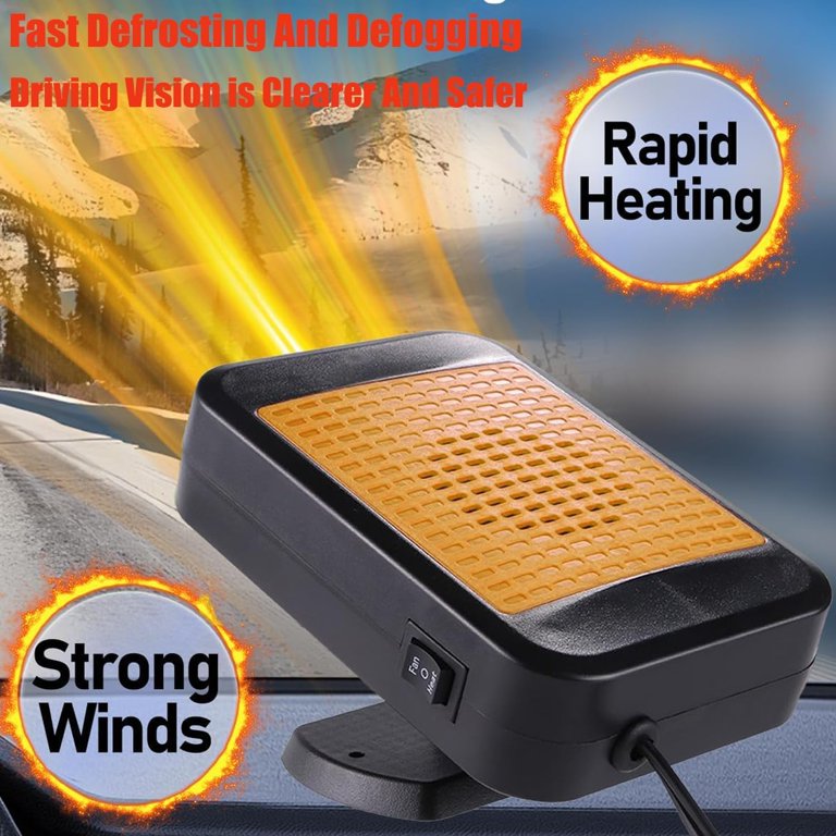 car space heater cigarette lighter Heater, 12V Portable Car that Plugs into Lighter, Defroster for Car Windshield, 2 in 1 Heating & Cooling Fast Heating Defrost Defogger with Suction Holder : Automotive Volt 200 cigarette lighter portable heater Car