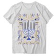 thumbnail image 4 of Blusas de Manga Corta para las Mujeres Divertida Impresión Cuello Redondo Camiseta Vintage, Blusas de Primavera para las Mujeres, 4 of 6