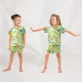 thumbnail image 5 of Pizza Fast Food Pattern Summer Pajama Set Soft Cotton Short Sleeve Sleepwear 2PCS Pajama Sets Breathable Lounge Set Size 8Y, 5 of 7