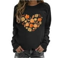 thumbnail image 2 of Wancir Long Sleeve Fall T-Shirt for Women Family Halloween Thanksgiving Tops Casual Thankful Pumpkin Turkey Graphic Tees, 2 of 4
