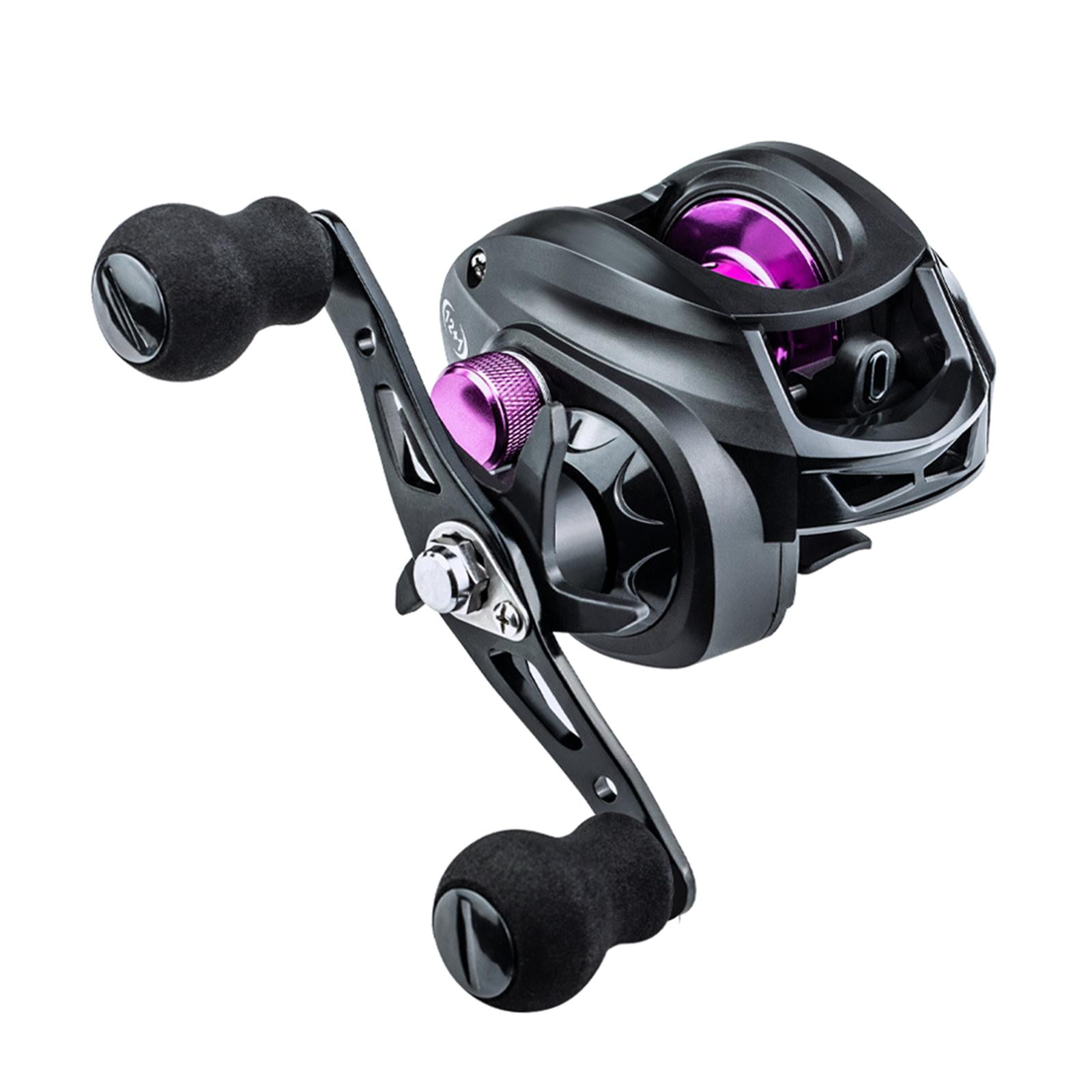 7.2:1 Gear Ratio High- Baitcaster Fishing Reel Reel 12+1 to 8KG Drag 15  Level Brake Saltwater And Freshwater , Right-handed 