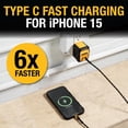 thumbnail image 4 of DEWALT 49.5W USB & USB C Charger (Cable Not Included), 2 Port Compact Foldable Fast Charger for iPho, 4 of 9