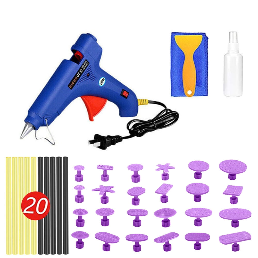 Hot Glue Gun Professional & 20 PCS Glue Stick & Paintless Glue Puller