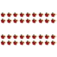 thumbnail image 1 of Paquete de 36 servilleteros, redondos de manzana roja para bodas, cenas, banquetes, Navidad, cumpleaños, 1 of 5