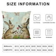 thumbnail image 6 of Nawypu  Happy Easter Bunny Flowers Throw Pillow Cover, Butterfly Rabbit Cushion Case Decoration for Sofa Couch&nbsp;2pc, 6 of 6