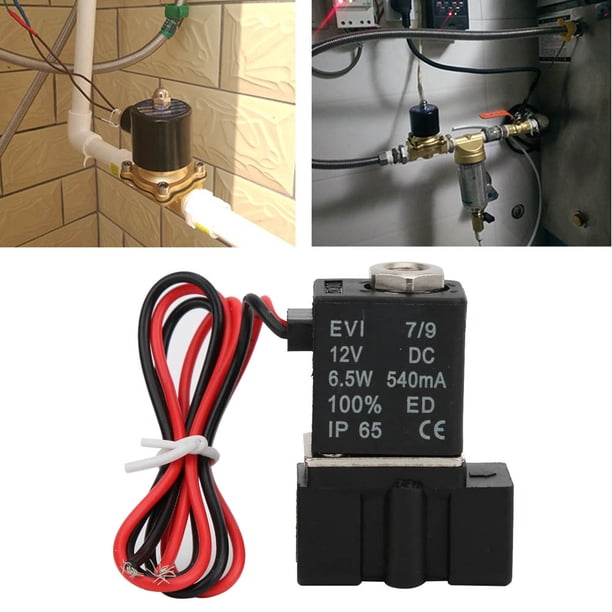 Válvula solenoide de agua ANGGREK de 2 Posiciones Y 2 vías G1/8 G1/4 Para aire agua aceite