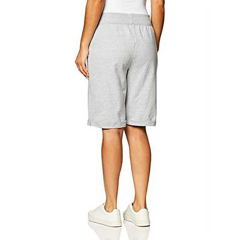 Hanes women's french hotsell terry bermuda pocket short