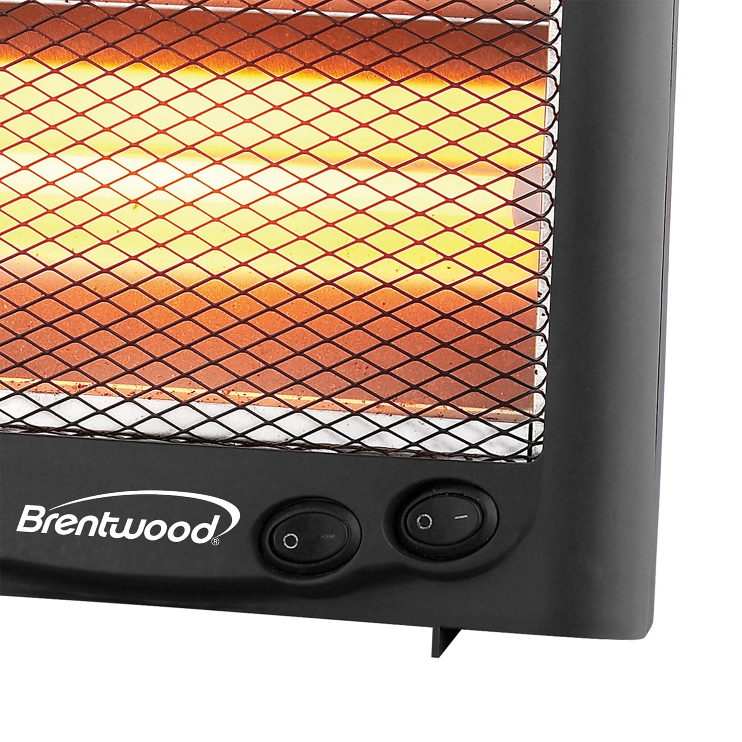 Brentwood H-Q600BK 600-Watt-Max Portable Quartz Space Heater, Black