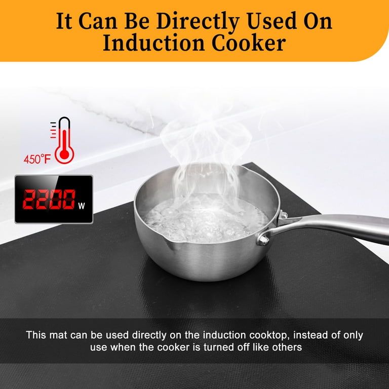  Induction Cooktop Protector Mat 2 Pieces for Induction Cooker  Scratch Protector Mat Silicone Mat for Induction Cooktop Grey 21cm: Home &  Kitchen