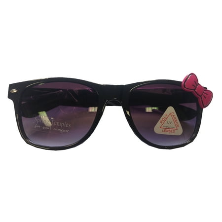 Black Sunglasses With Pink Bow Hello Kitty Nerd Accessory Adult