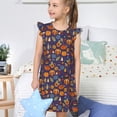 thumbnail image 4 of Balery Thanksgiving Turkey 2 Camisón de princesa para niñas, pijama de algodón con mangas abullonadas, suave y bonito.-XX-Large, 4 of 6