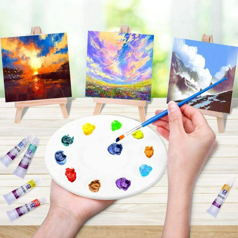 Portable Mini Drawing Canvas Stand DIY Crafts Artist Acrylic Painting  Canvas Practicing Canvas Art Painting Supplies Blank Canvas with Quality  Easel 8X15CM 