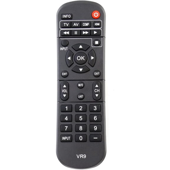 VR9 Replaced Remote fit for VIZIO LED TV VM230XVT E320ME M220MV VM190XVT E260MV