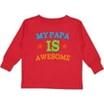 thumbnail image 3 of Inktastic My Papa is Awesome Boys or Girls Long Sleeve Toddler T-Shirt, 3 of 5