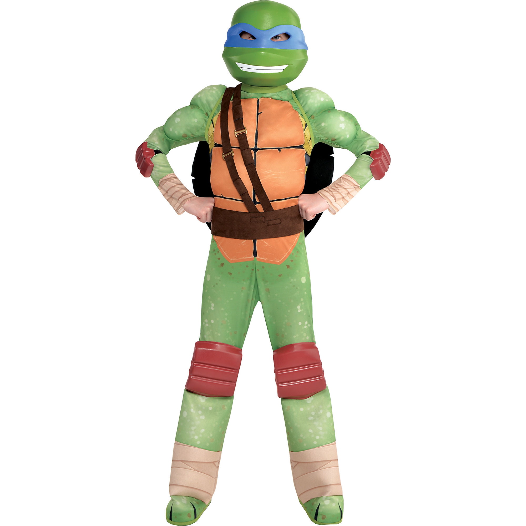 Amscan Teenage Mutant Ninja Turtles Leonardo Muscle Halloween Costume ...