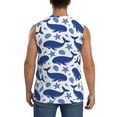 thumbnail image 4 of Pofeuu Whale Print Men's Muscle T-Shirt, Sleeveless, Muscle Tank, Classic Muscle Tee Top For Men Casual Sleeveless Muscle T-Shirt Trendy Clothes-Small, 4 of 7