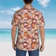 thumbnail image 4 of Fotbe Maneki-Neko Cats Camisa Hawaiana para Hombre Unisex – Camisa Casual de Verano con Botones de Manga Corta de Algodón y Lino,XX-Large, 4 of 7